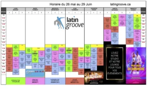 Schedule Montreal May 26 - Jun 27 2025